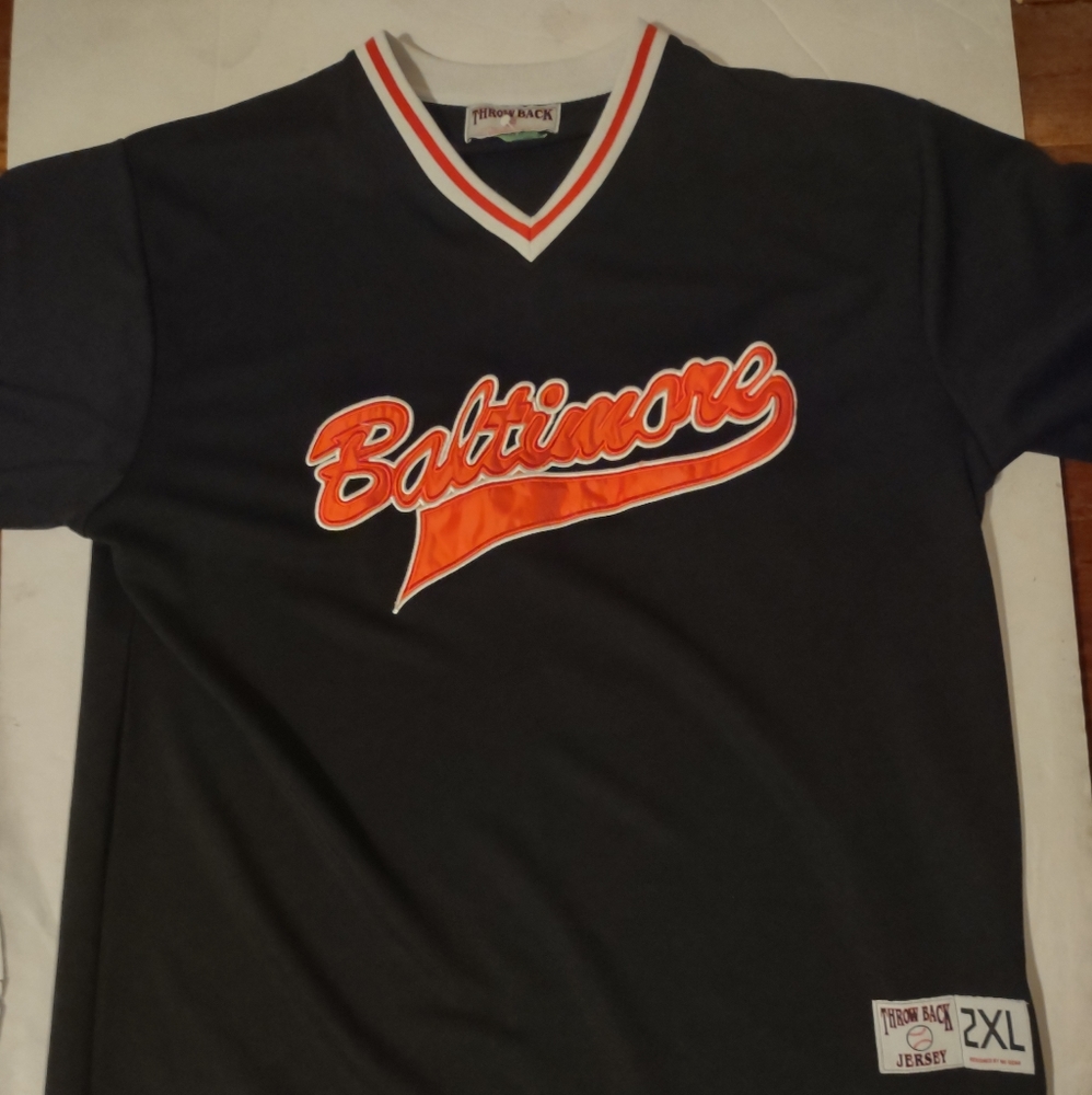 Baltimore Throwback baseball jersey Sz 2xl